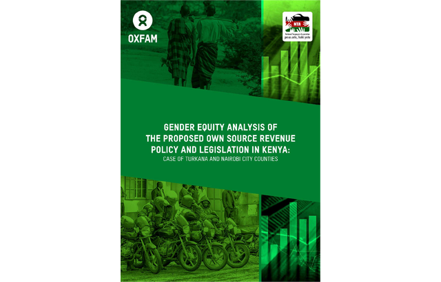 Gender Equality Analysis of the Proposed Own Source Revenue Policy and Legislation in Kenya: Case Study of Turkana and Nairobi Counties.