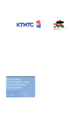 Strengthening Tobacco Taxation in Kenya: Evolution, Challenges and Opportunities for Reform