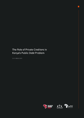 The Role of Private Creditors in Kenya’s Public Debt Problem