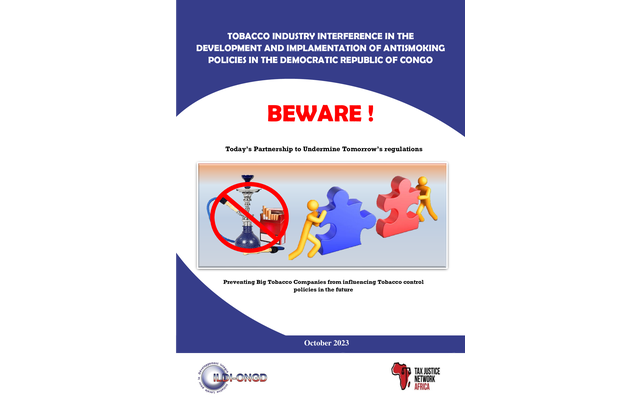 Tobacco Industry Interference in the Development and Implementation of Antismoking policies in DRC