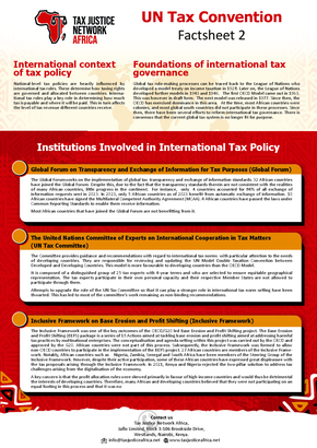 International Context of Tax Policy