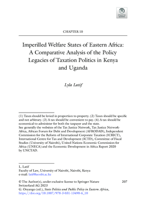 Chapter 12 The lure of the welfare state following decolonisation in Kenya